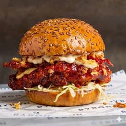 BBQ chicken burger